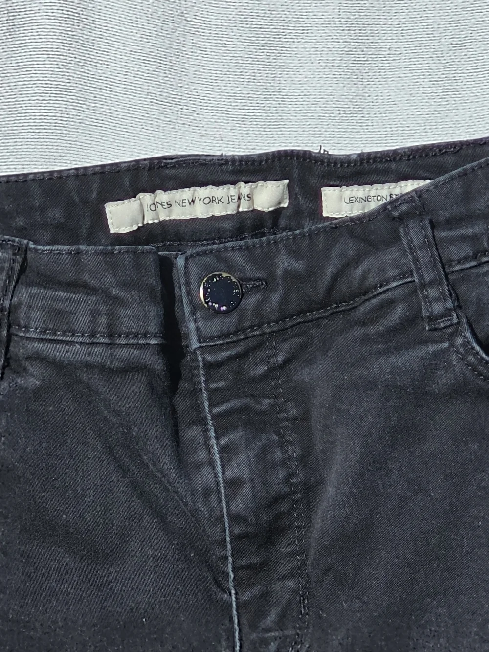 Jones New York Women's Black Straight-Leg Jeans - Picture 3 of 4